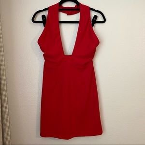 Toby Heart Ginger x Love Indie Red Halter Mini Dress